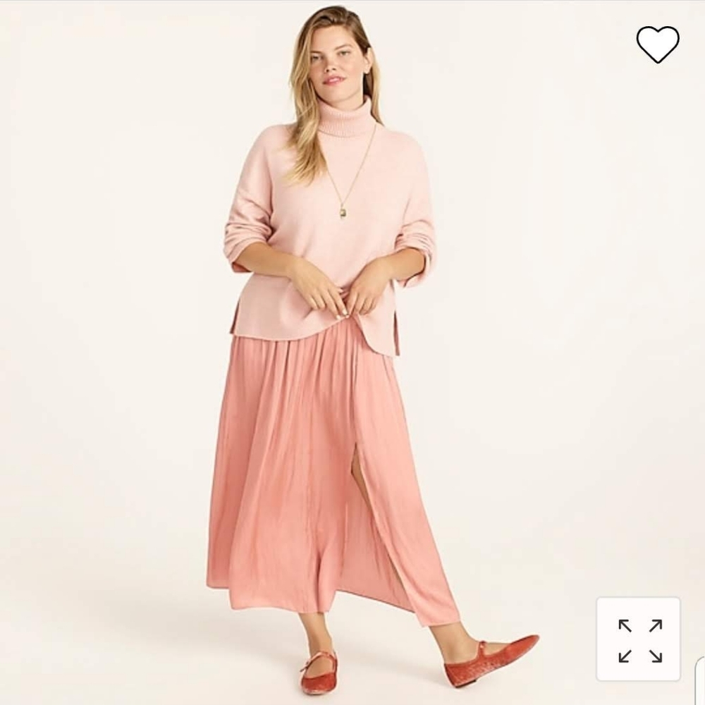 J. Crew Soft Pink Turtleneck Sweater